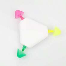 Personalized Creative Triangle Highlighter Pen, Vibrant Multi-Color, Cute Stationery For Students, Back To School Supplies