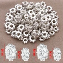 2/4/6 piezas Espaciador de cuentas de circonita cúbica de bronce con baño de oro verdadero de 18K, cuentas sueltas redondas planas con strass para bricolaje para encontrar joyas, hacer joyas, accesorios de moda y regalos creativos de 6/8mm