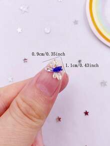 40 件混合树脂彩色迷你可爱闪光水晶蜻蜓平底水钻贴花装饰 DIY 婚礼艺术剪贴簿珠宝工艺品配件