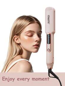 CRASTS 专业直发器、平板夹、卷发器、直发器和卷发器、快速加热、液晶显示屏、快速温度调节、钛硬板、家庭和沙龙使用、护发礼品 - 英規插(220-240V) - 查看 9