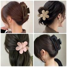 Matte Non-Slip Hair Claw Clips (1/4/8PCS) - Salon-Grade Strong Hold Clips For All Hair Types, Thick/Thin/Curly/Wavy Hair - Snap-Resistant Jaw Clips For Women & Girls, Perfect For Workouts & Daily Use