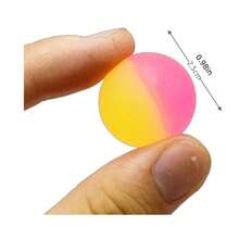 2pcs/10pcs/20pcs Set Colorful Rainbow Bounce Balls, Outdoor Party Supplies, Gift Filler, Favors, Birthday Party Package - Multicolor - View 3