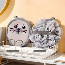 1 Pc Baby Bath Sponge, 2-In-1 Exfoliating Bath Flower And Bath Cloth, Non-Slip Baby Bath Set - Multicolor - View 8