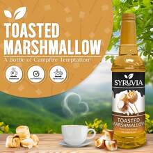 Syruvia Toasted Marshmallow Syrup For Coffee 25.4 Ounces Toasted Marshmallow Coffee Syrup Flavor - 25.4 Fl Oz - View 3
