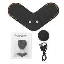Multifunctional Wireless Electric Massager USB Rechargeable Shoulder And Neck Massager - Black - View 1