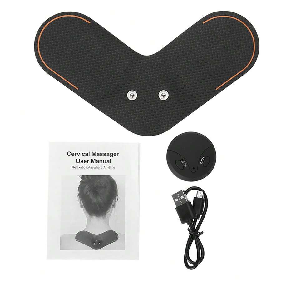 Multifunctional Wireless Electric Massager USB Rechargeable Shoulder And Neck Massager - Black - View 1