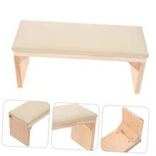 Shmian 1pc Hand Pillow Tool Log Simple Style Mat Can Be Placed On The Phototherapy Machine Net Solid Wood Light Luxury Table