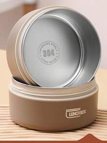 保温饭盒&保温袋-1个不锈钢保温碗和3个不锈钢保温碗+1个保温袋多种规格可选，密封保温饭盒，适合学校、办公室、户外露营和家庭使用，棕色，可微波炉加热