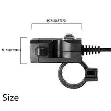 AD 1 件摩托车 USB 手机充电器，防水电动自行车双 USB 手机充电器 9V-24V