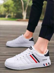 Men Sneakers - White and Red - View 3