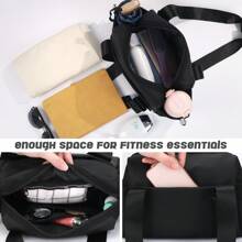 Lightweight Fitness Bag, Mini Fitness Duffel Bag, With A Dry-Wet Separation Compartment And A Small Change Pocket. It's A Fitness Tote Bag, Suitable For Workouts, Sports, And Travel.