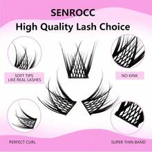 Lash Clusters Extensions 240pcs Individual Lashes 14-18mm Mixed Long Natural Look DIY Eyelash Extension Supplies C Curl Individual Eyelashes Faux Mink Cluster Lashes 0.07 (40D-0.07C-14-18mm)