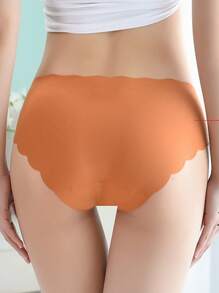 8pcs Women Seamless Underwear, Breathable Mid Waist Cotton Gusset Panties For Girls, Plus Size