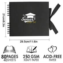 1pc Customizable Photo Album With DIY Text, Creative Photo Collection Scrapbook With Spiral Binding, Suitable For Men And Women, Graduation Season/Birthday/Holiday Gift