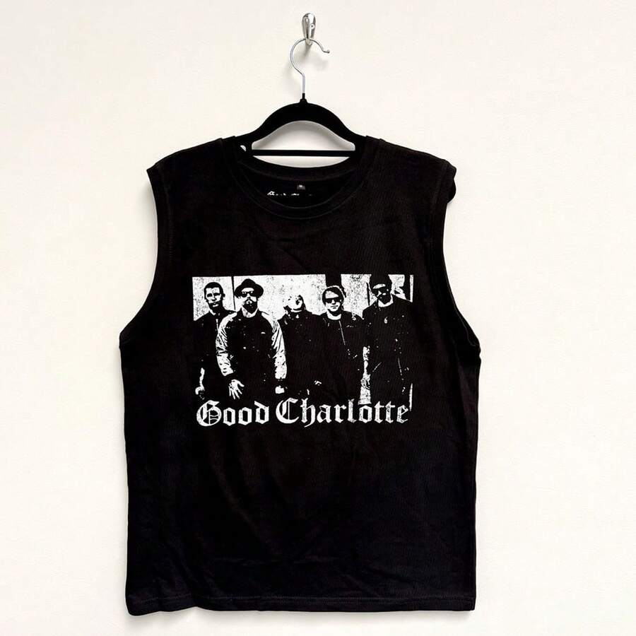 Good Charlotte | Official Band Tank T-Shirt | Band Photo - 48-Hour Fast Shipping!  - Black - View 1