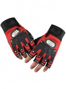1 Pair/2 Pairs Motorcycle Breathable Half Palm Cycling Protective Gloves The Perfect Gift For Your Friends And Family. Let's Ride Together This Summer! Motorcycle Protective Gloves Motorcycle Equipment Motorcycle Accessories