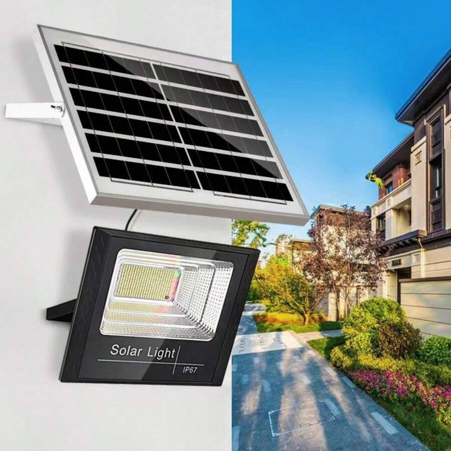 户外庭院太阳能灯、家用太阳能聚光灯、防水太阳能庭院灯 - 彩色 - 查看 1