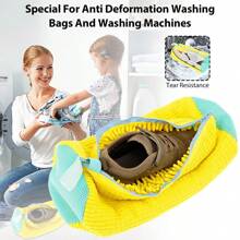 1/2PCS Shoe Washing Machine Bag , Laundry Shoe Cleaning Bag For Washer And Dryer, Reusable Laundry Bags Mesh Wash Bags For Adults And Kid's Shoes,Our Shoe Washing Machine Bag,360° Shoe Washing Machine Bag - Anti-Deformation, Machine Washable, Air-Dryable, Protective Laundry Bag Lined With Thick Fleece, Perfect For Sneakers And Casual Shoes,