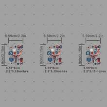 1 Stück / 2 Stücke / 3 Stücke Krankenschwester 4. Juli patriotisches Krankenschwester-Shirt USA Flagge Patches Muster Bügelbilder für T-Shirts, Sweatshirts, Jeans, Taschen, Kleidung, Accessoires, Masken, Jeans und Rucksäcke, Hüte, Kissen - waschbar und langanhaltend