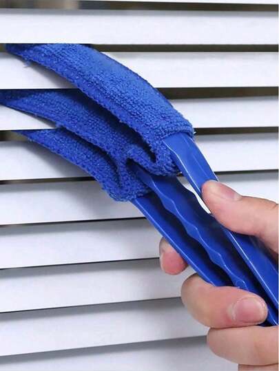 1pc Detachable Air Conditioner Outlet Crevice Cleaning Brush, Blue Plastic Handle Multifunction Dust Cleaning Tool For Air Outlet Gap,Thick Shower Cap Kitchen Items Kitchen Accessories Kitchen Kitchen Tools