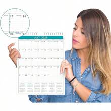 Calendar 2025-2026, 18 Months Wall Calendar From July 2025 To December 2026,11.5" X 14.6", 2025-2026 Calendar With Julian Date - 中綠色垂直日曆 - 查看 4