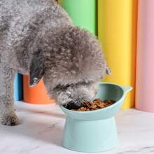 Tigela Grande para Animais de Estimação, Tigela Antiderramamento para Alimentação de Cachorro, Fácil de Limpar, Design Inclinado para Proteger o Pescoço do Animal de Estimação, Acessórios para Animais de Estimação