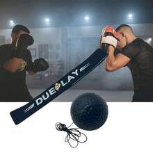 Head-Mounted Punching Reaction Ball, Professional Boxing Dynamic Training Ball, Adult Men & Women Fitness Sweat-Inducing Workout Gear, Home Punching Speed Ball, Versatile Sports Equipment, Gym