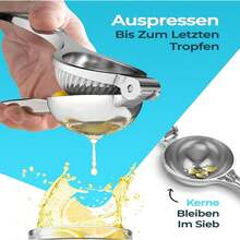 Heavy Duty Manual Lemon Juicer, Zinc Alloy Premium Lemon Squeezer, Large Citrus Fruit Hand Press Juicer For Lemon, Orange, Lime