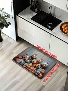 1pc Whimsical "Big Eye Chicken" Bathroom Mat, Bathroom Rug, Non-Slip Bathroom Mat, Modern Minimalist Design, Absorbent, Non-Slip , Small Indoor Carpet, Flannel Bathroom Non-Slip Floor Mat, Thick Soft Kitchen Mat, Suitable For Bathroom, Living Room, Bedroom, Kitchen, Shower Room, Home Decor, Shower Curtain And Party Carpet, Bathroom Decor, Bathroom Accessories Back To School