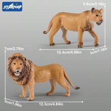 North American Forest Animal Figurines Educational Toy Cake Toppers,Realistic Jungle Animal Set, Christmas Birthday Gift For Kids Toddlers, Includes Elephant,Camel,Giraffe,Tiger Lion,Panda,Bear,Deer,Hippo,Rhino,Raccoon,Lynx,Wolf,Eagle,Beaver, Rabbit,Beaver,Bald Eagle, And More