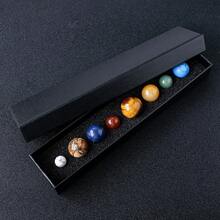 天然水晶原石和太阳系水晶球套装——儿童节的完美礼物 - 行星套盒 - 查看 13