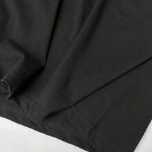 [Adventure] Unisex Solo-Leveling Cotton T-Shirt | 100% Cotton | Round Neck | Vibrant Anime Graphic | Machine Washable | Casual Outdoor Wear For Spring & Autumn | Black With Purple And White Design, Cartoon T Shirt As Gift