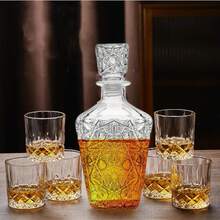 250ml Crystal Glass Cup, 1pc & 2pcs Set Scotch Whisky, Cocktail, Brandy, Rum Glass, Suitable For Family Gathering, Party, Bar, Hotel Restaurant Catering, Microwave & Freezer Friendly (-18°C To 220°C) - Clear - View 1