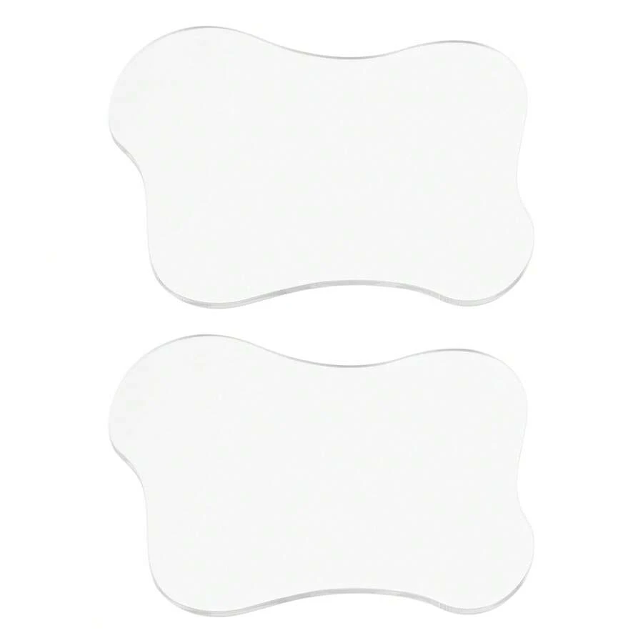 Acrylic Irregular Coasters, Creative Cloud Shape Coffee Cup Coaster Dining Table Ornaments For Kitchen Bar - Clear 4.7x4 Inch 2pcs - View 1