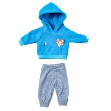 16-18 Inch Cross-Border American Doll Universal Casual Suit, Blue & Pink Fox Print Outfit, 43cm Reborn Doll Clothes 2 Pieces Set (Doll Not Included), Suitable For Spring & Autumn - Multicolor - View 11
