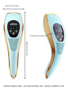 YTWO 2025 Neue Laser-Haarentfernung für Frauen und Männer, Saphir 0,5s Schnellblitzmodus, Aufgerüsteter Schnellblitzmodus, Eiskühlungs-IPL-Gerät für schmerzlose & langanhaltende Haarentfernungsergebnisse, unbegrenzte Blitze, Haarentfernung für Achseln, Beine, Arme, Bikinizone, Automatikblitz für schnelle Ganzkörper-Haarentfernung von Zuhause, dauerhafte Haarentfernung in nur 8 Wochen, 0,6s Schnellblitz, 5 Energiestufen