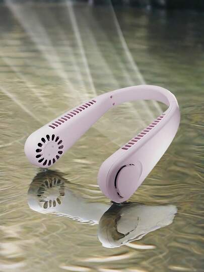 Mini Halter Fan, Halter Fan, 3rd Generation Slouchy USB Rechargeable Handheld Ice Cooling Small Fan, Vortex Air Outlet, 3 Speed Adjustable, Portable Fan, Home/Office/Outdoor Activities Fan, Gift For Female Friends/Kids; DIY Multi-Scene Ox Horn Decor For Halloween, Christmas Eve