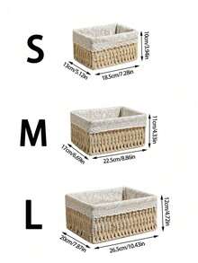 1 Stück gewebter Desktop Aufbewahrungskorb für Snacks, Kosmetik, Spielzeug, etc. Haushalts Vliesstoff Mehrzweck Organizer für Kaffeetisch oder Schlüsselkorb