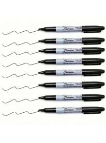 Fine-Tip Permanent Marker Set For Office, Classroom And Home, Quick-Drying, Durable Plastic (Random Color) School Supplies