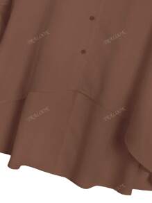 Camisa de manga larga para mujer, casual de otoño e invierno, blanca, con mangas tipo murciélago y cierre delantero con botones