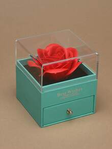 360° Rotating Jewelry Box With 5 Drawers, Side Glass Window, Large Size, Accessory Storage, Open Design, Slate Gray For Women Storage Organizer Travel Essentials For Women Storage Organizer Travel Essentials Gift Back To School