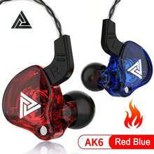 QKZ Original QKZ AK6 Pro EDX Pro 1DD Dynamic Earphones HIFI Bass Earbuds In Ear Monitor With Microphone 3.5mm Sport Noise-Proof Stereo Headset ZST X Dual Drive
