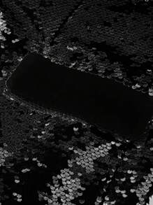 Men's Sequin Suit Jacket, Black And Silver Dual-Color Sequins, Suitable For Nightclub And Stage Performance