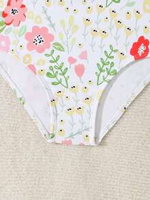 Cute Fairy Design One-Piece Swimsuit For Toddlers - Multicolor - View 5