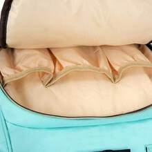 Changing Bag Diaper Bag Backpack Multifunctional Nappy Changing Bag Durable - Rose Red - View 5