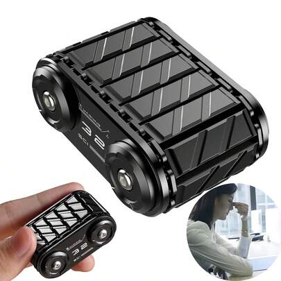 Adult Irritability Finger Spinner Toy Helps Relieve Stress Anxiety And Tension Promotes Attention Tank-Shaped Design Zinc Alloy Material High-Precision Production Office And Classroom EDC Desktop Toy Gift