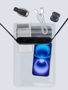 1个大号防水手机包，透明触屏外卖防水手机壳，沙滩包，游泳防水包，运动包，健身旅行包，男女通用，旅行必备游泳包，沙滩游泳包