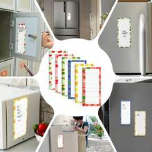 9 Pack Magnetic Notepads For Refrigerator, Fruit Design Magnetic Grocery List Pad For Fridge, Full Magnet Back Shopping Lists, 25 Sheets Per Note Pads - Multicolor - View 7
