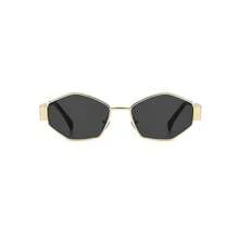 1pc Y2K Fashion Metal Small Frame Fashion Glasses - Black - View 3