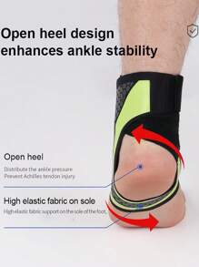 1pc Sports Ankle Support Brace, Breathable Compression Elastic Ankle Guard For Basketball, Football Anklet Gym Accessories